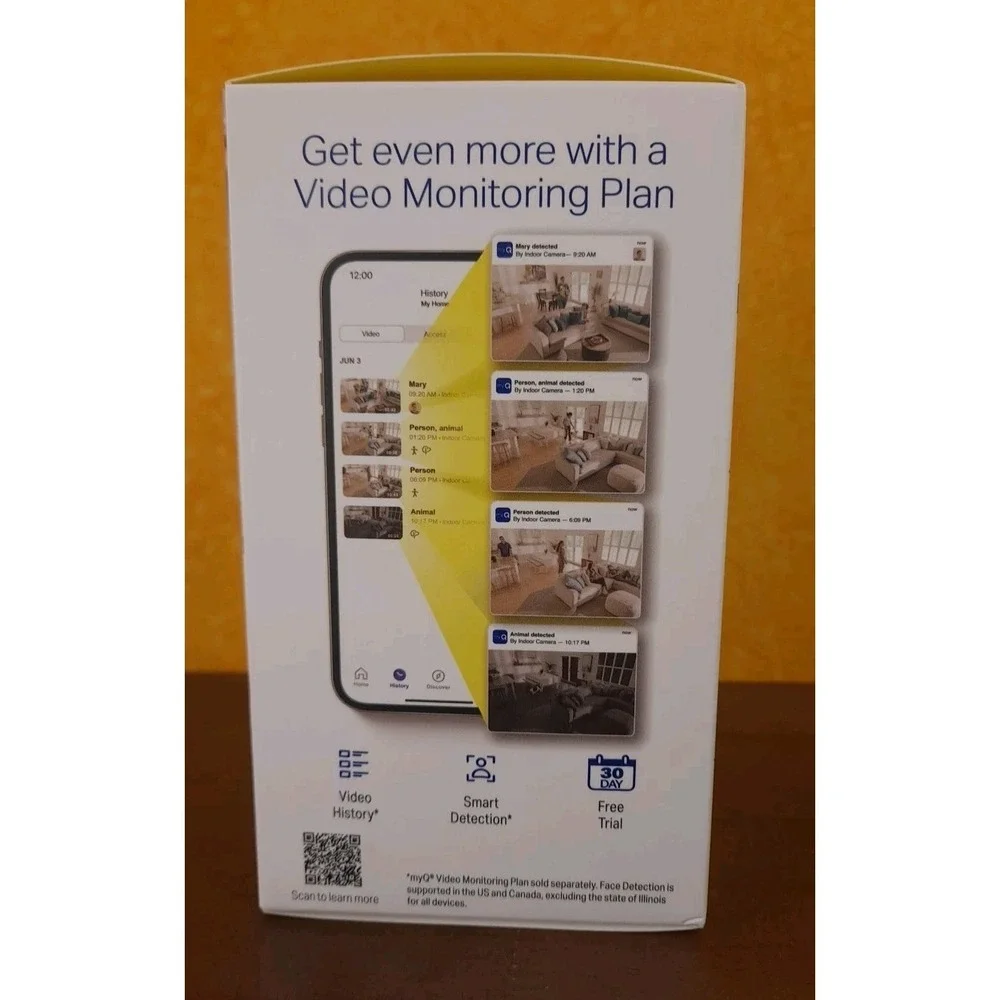 MyQ Smart Indoor Camera, Style# MYQ-C13AXXW, Color White 141-4369-000
